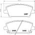 Колодки гальмівні дискові передние Honda Civic 1.4, 1.6, 1.8, 2.0 (05-) NISSHINBO NP8042 (фото 1)