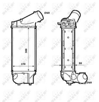 Радіатор інтеркулера NRF 30195