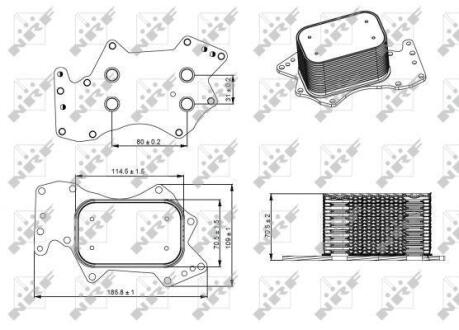 Радіатор масляний NRF 31273