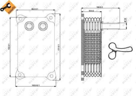 Радіатор оливний NRF 31294