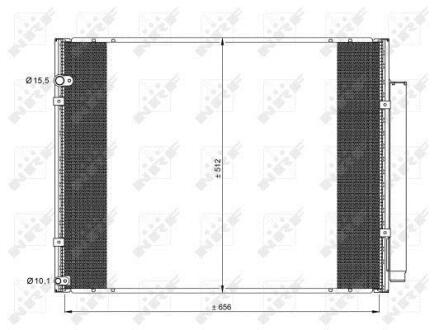 Конденсатор кондиціонера LEXUS RX 3.3 05- NRF 35857