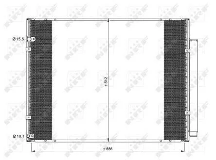 Конденсатор кондиціонера LEXUS RX 3.3 05- NRF 35857