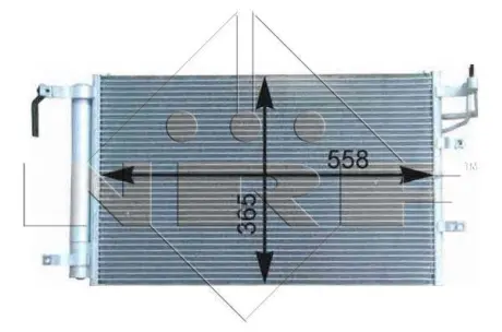 Конденсатор кондиціонера KIA Cerato 04- NRF 35982