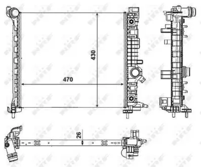 Радіатор охолодження NRF 53008