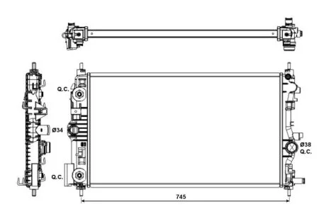 Радіатор NRF 53143