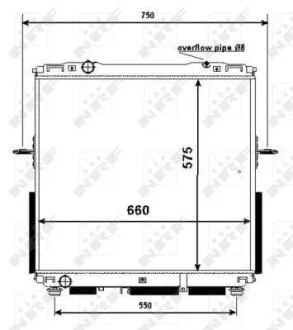 Радіатор охолодження NRF 53367