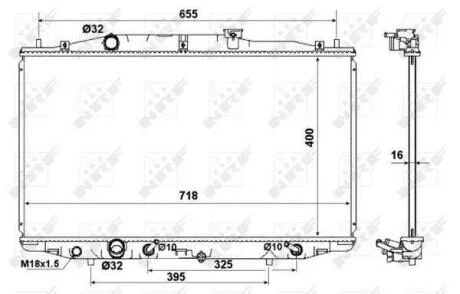 Радіатор охолодження NRF 53970