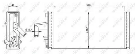 Радіатор NRF 54259