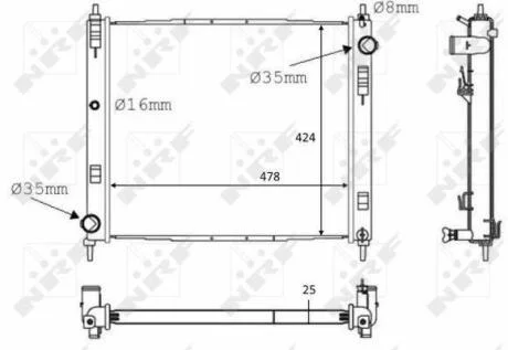Радіатор охолодження NRF 58231