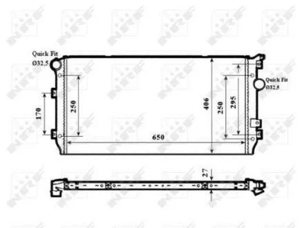 Радіатор охолодження NRF 58339