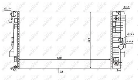 Радіатор охолодження NRF 58440