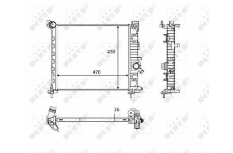 Радіатор NRF 58473