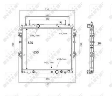 Радіатор NRF 58534