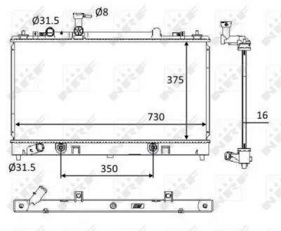Радіатор охолодження NRF 58560