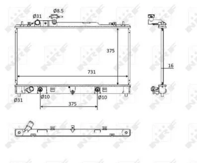 Радіатор охолодження NRF 58561