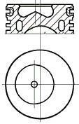 Поршень з кільцями FORD 83,00 1,8 TDCi 99- NURAL 87-107007-10