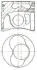 Поршень з кільцями VAG 80.00 1.9TDI AXC/AXB/ASZ/ARL T5 03- (CYL 3-4) TRAPEZ NURAL 87-114907-35 (фото 1)