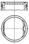 Поршень з кільцями OPEL 86,50 2,0 16V C20XE Calibra -95 NURAL 87-306807-10