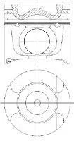 Поршень з кільцями OPEL/RENAULT 84,50 2,0 dCi M9R 06- NURAL 87-422007-10