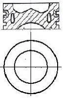 Поршень з кільцями VAG 81.51 CFFA/CFFB/CFGB/CFGC NURAL 87-432307-10