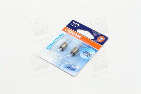 ЛАМПА T4W 12V 4W BA9s BLI STANDARD - заміна на 3893-2BL OSRAM 3893-02b