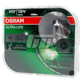ЛАМПА H7 55W 12V PX26D 10X2BOX ULTRALIFE - заміна на 64210ULT-2HB OSRAM 64210ULTHCB