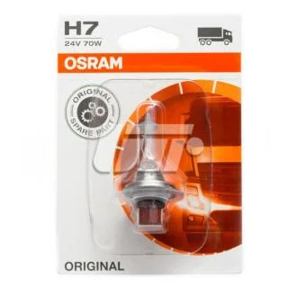 ЛАМПА H7 24V 70W PX26d BLI STANDARD - знято з виробництва OSRAM 64215-01b