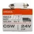 ЛАМПА C5W 24V 5W SV8.5-8 FS STANDARD OSRAM 6423 (фото 1)