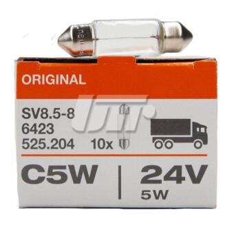 ЛАМПА C5W 24V 5W SV8.5-8 FS STANDARD OSRAM 6423
