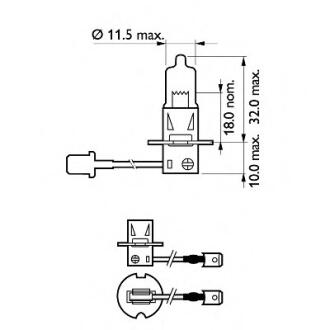 Автомобiльна лампа PHILIPS 12455RAC1