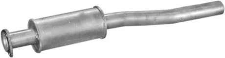 Глушник, алюм. сталь, середн. част. Audi 80/90/Coupe 1.9-2.3 79-87 (01.41) POLMOSTROW 0141