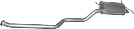 Глушник задн. Hyundai SANTA FE I (SM) (2000-06) POLMOSTROW 10.01