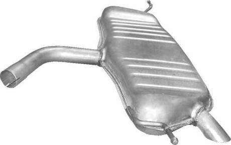 Глушник задн. VOLKSWAGEN GOLF V,VI 1.6 (2003-12) POLMOSTROW 30.616