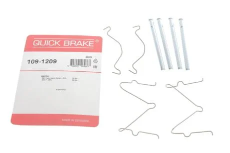 Комплект прижимних планок гальмівного супорту QUICK BRAKE 109-1209