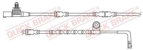 Датчик зносу гальмівних колодок QUICK BRAKE WS 0278 A (фото 1)
