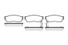 Колодка гальм. диск. NISSAN SUNNY N13 06.86-90, SUBARU JUSTY 06.86 - передн. REMSA 0149.02 (фото 1)