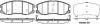 Колодка гальм. диск. CHEVROLET CAPTIVA передн. REMSA 1261.12 (фото 1)