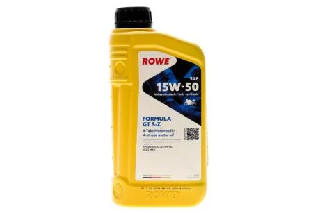 Олива моторна HIGHTEC FORMULA GT SAE 15W-50 S-Z (1 L) ROWE 20203-0010-99