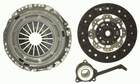Комплект зчеплення AUDI/SKODA/VW A3/Octavia/Superb/Golf/Passat "2,0 "04>> SACHS 3000990081