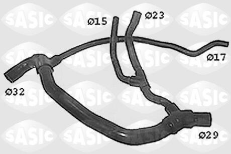 Патрубок RENAULT Clio II, Kangoo SASIC SWH4193