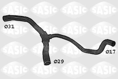 Патрубок радіатора нижний RENAULT Clio II, Kangoo SASIC SWH4307