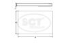 Фільтр салону HYUNDAI Tucson 2.0i (04-) (SA 1270) SCT SCT Germany SA1270 (фото 3)