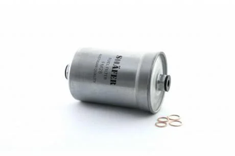 Фільтр паливний Audi, Ford, Saab, VW, Volvo, 1.6-2.6, 78-00, (з чотирма кільцями) SHAFER FM28