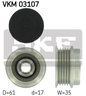 Натяжний ролик поліклинового реміня SKF VKM 03107