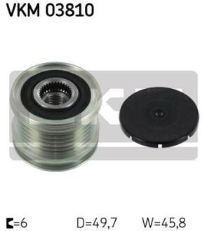 Натяжний ролик поліклинового реміня SKF VKM 03810