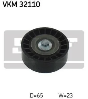 A_Ролик паразитний FIAT/LANCIA 500/Panda/Punto/Ypsilon "0,9L "09>> SKF VKM32110