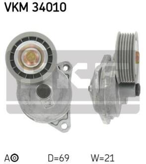 Ролик натяжний ременя поліклінового SKF VKM 34010