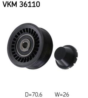 Ролик обвідний поліклінового ременя SKF VKM 36110