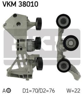 Натяжний ролик поліклинового реміня SKF VKM 38010