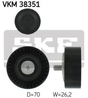 A_Ролик паразитний BMW 5/6/7/X5 "3,0/4,8L "01>> SKF VKM38351